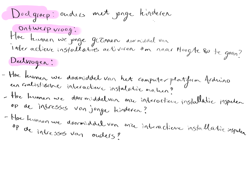 Ontwerpvraag Hoogte 80